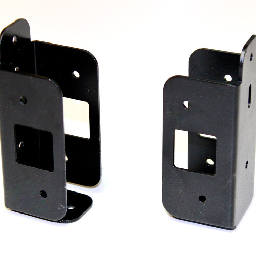 Aluminum Traditional Bracket to fasten 2 in. x 4 in. wood rail to aluminum Fence Posts